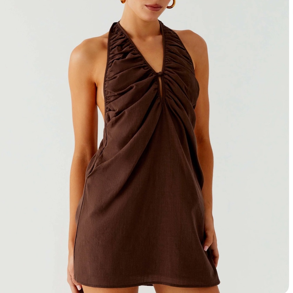 Peppermayo Halter Mini Dress